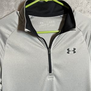 Under Armour Velocity 2.0 Heatgear Men's S Half Zip Long‎ Sleeve Pullover Gray